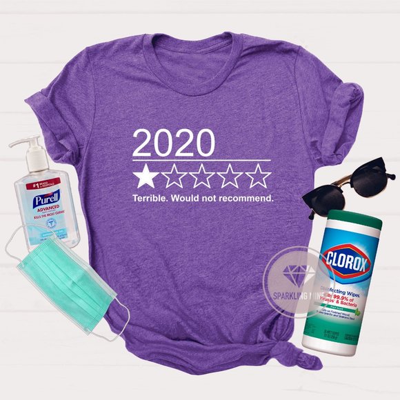 2020 Terrible Rating Funny Graphic Tshirt
